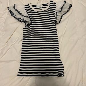 Ruffle sleeve top